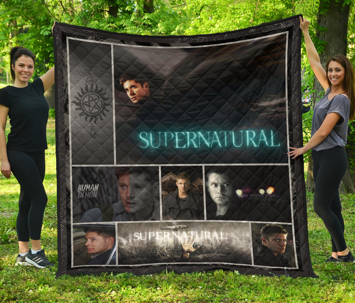 Dean Winchester Supernatural Premium Quilt Blanket Movie Home Decor Custom For Fans Nt041204