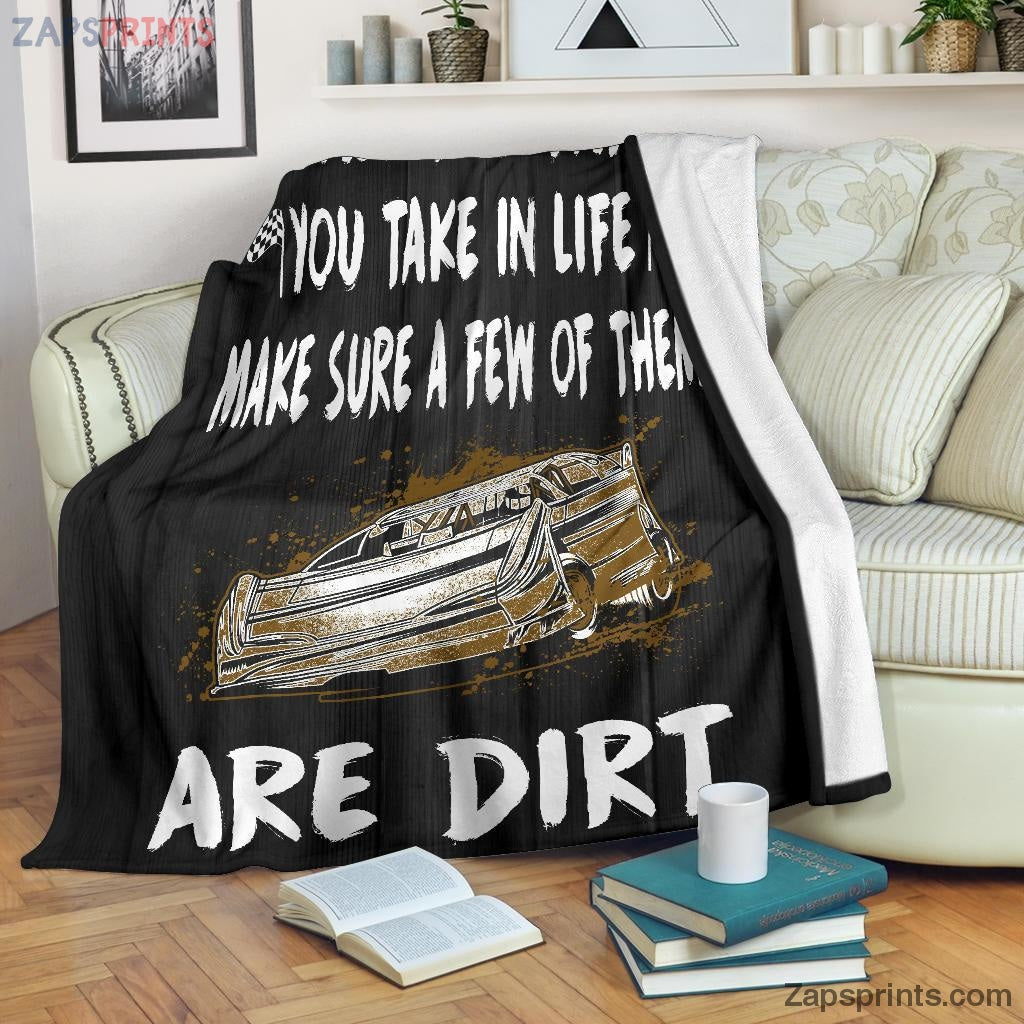 Gift For Racing Lover – Of All The Paths You Take In Life Make Sure A Few Of Them Are Dirt Late Model Blanket – Gift For Friends