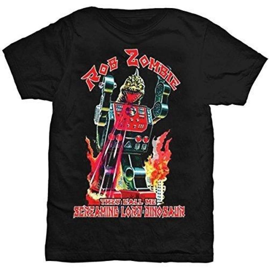 Rob Zombie Lord Dinosaur Mens T Shirts Loose Short Sleeve Summer Fashion Men’S T-Shirt