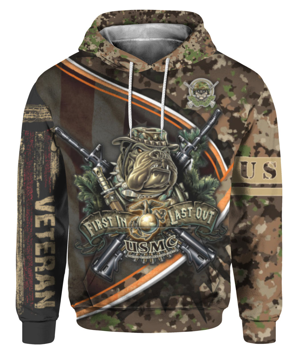 Oragontee Usmc Veteran Bulldogs Military 3D All Over Print | For Men & Women | Adult | Hp1230