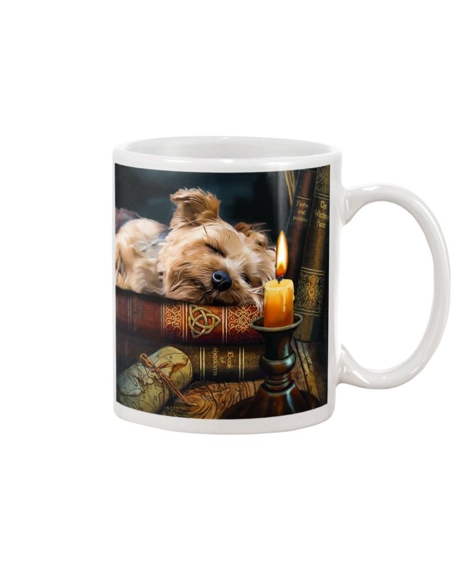 Yorkshire Terrier Vintage Book Mug White 11Oz