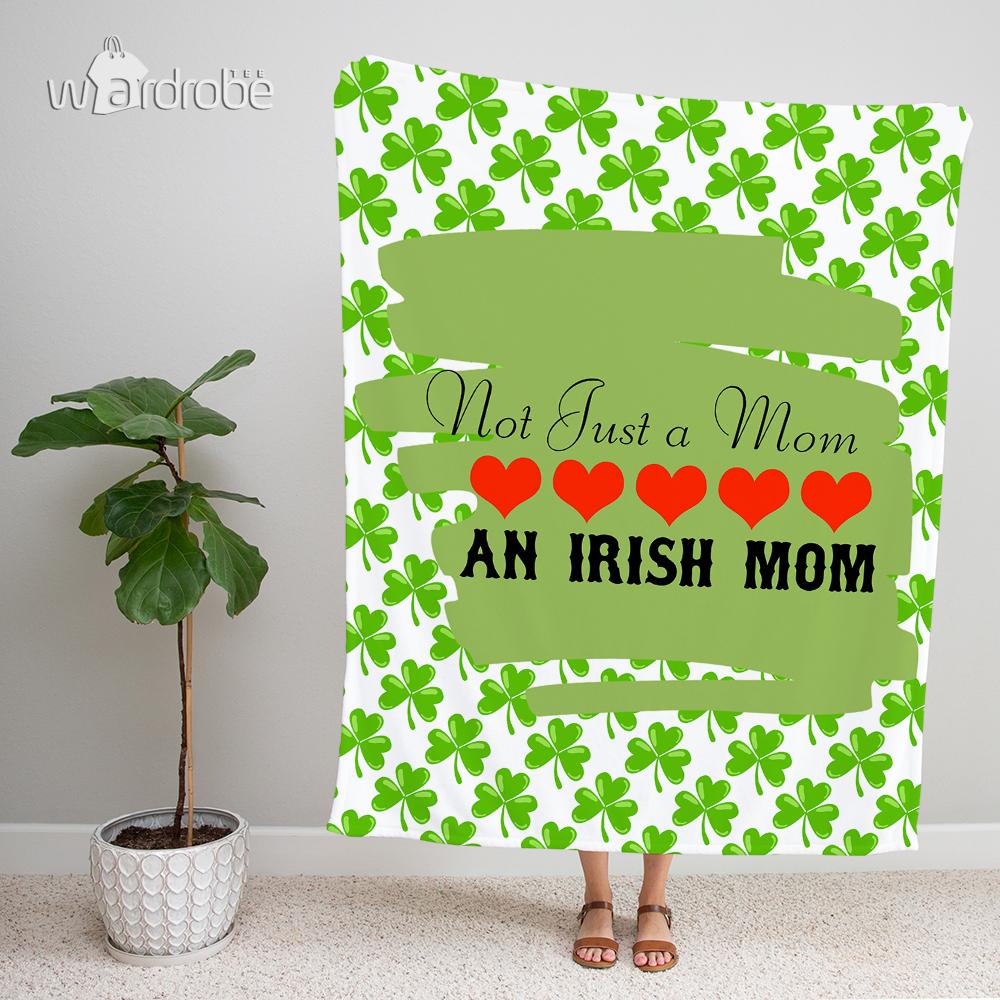 Custom Blanket Personalized Blanket – Not Just A Mom An Irish Mom