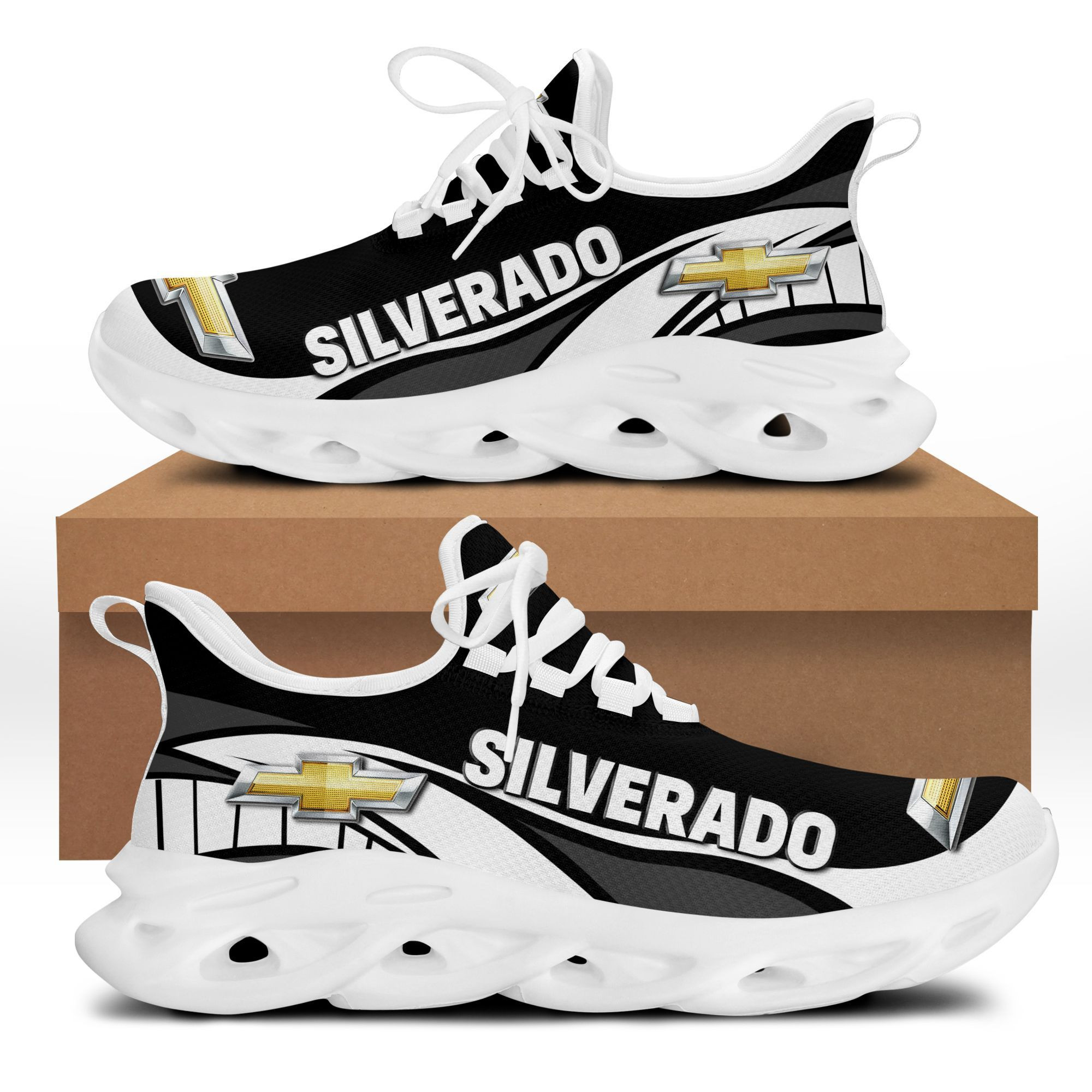 Chevrolet Silverado Bs Running Shoes Ver 3 (White) – Ride Clothing Shop