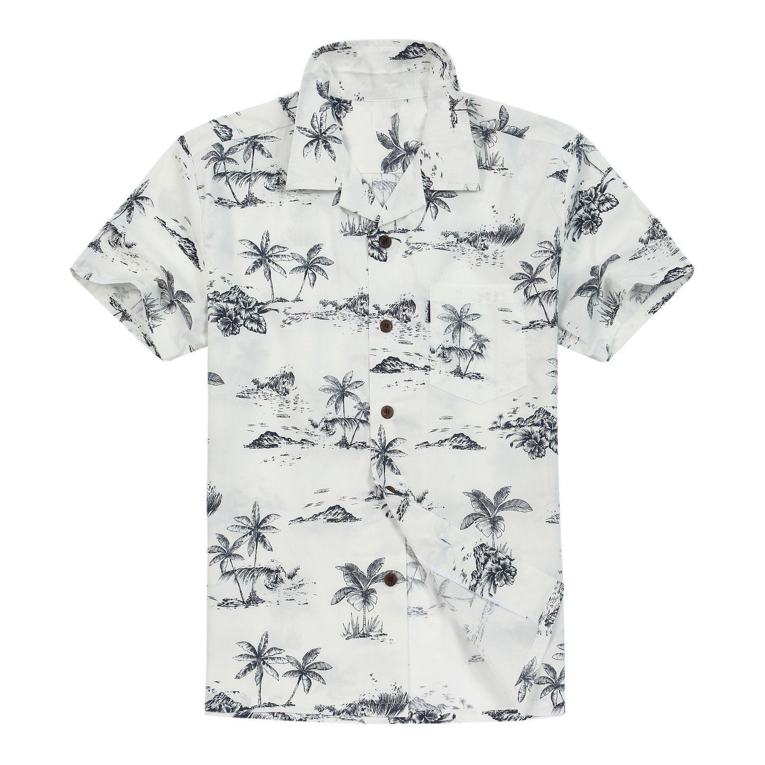 Island Black White Unique Design Hawaii Shirt Ha109130