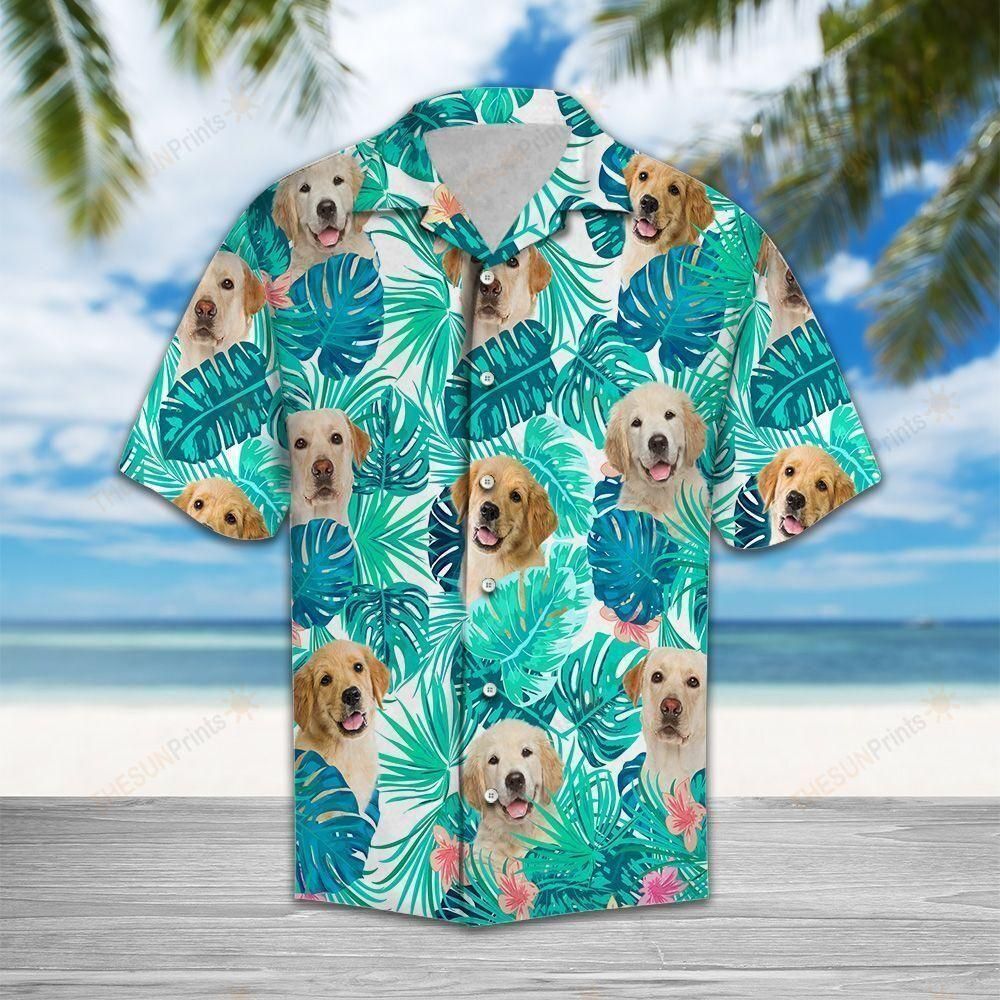 Tropical Labrador Retriever Aloha Hawaiian Shirt Colorful Short Sleeve Summer Beach Casual Shirt For Men And Women