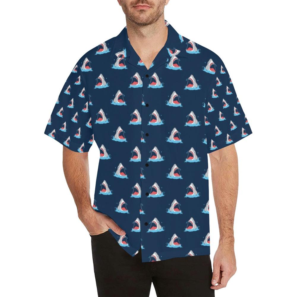 Shark Print Design Lks3010 Hawaiian Shirt