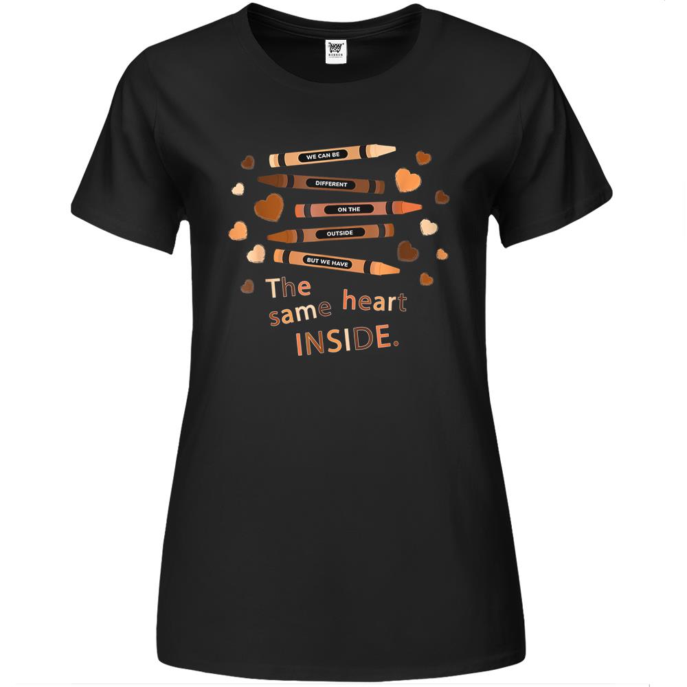 The Same Heart Inside – History Month Black Lives Matter Blm Premium Womens T Shirts