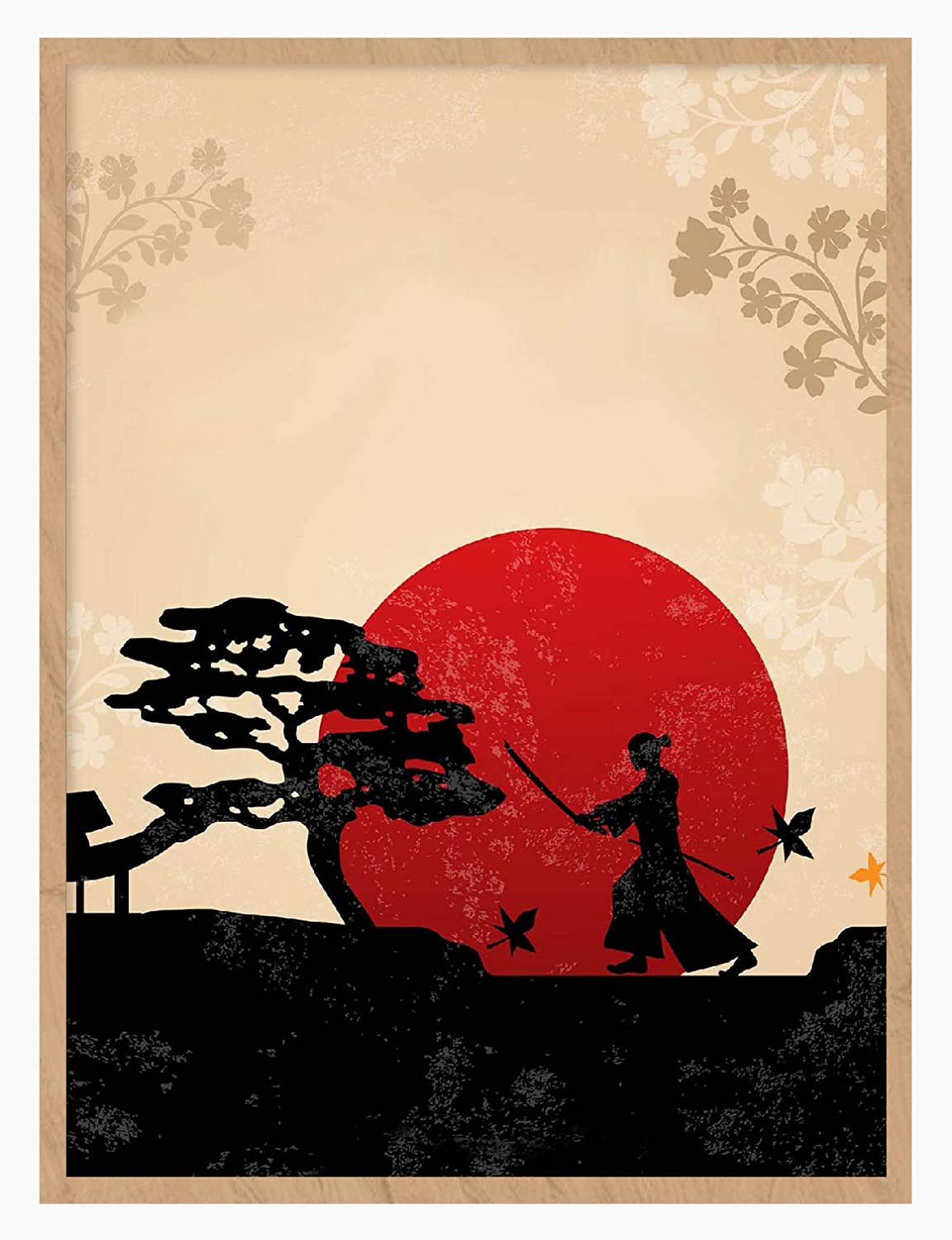 Walldekor Japanese Style Oriental Art Print Poster Canvas Wall Art Picture Unframed For Home Decor Co