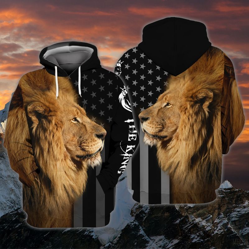 The King Lion 4th Of July – Independence Day For Men And Women 3D Hoodie Zip Hoodie Y97