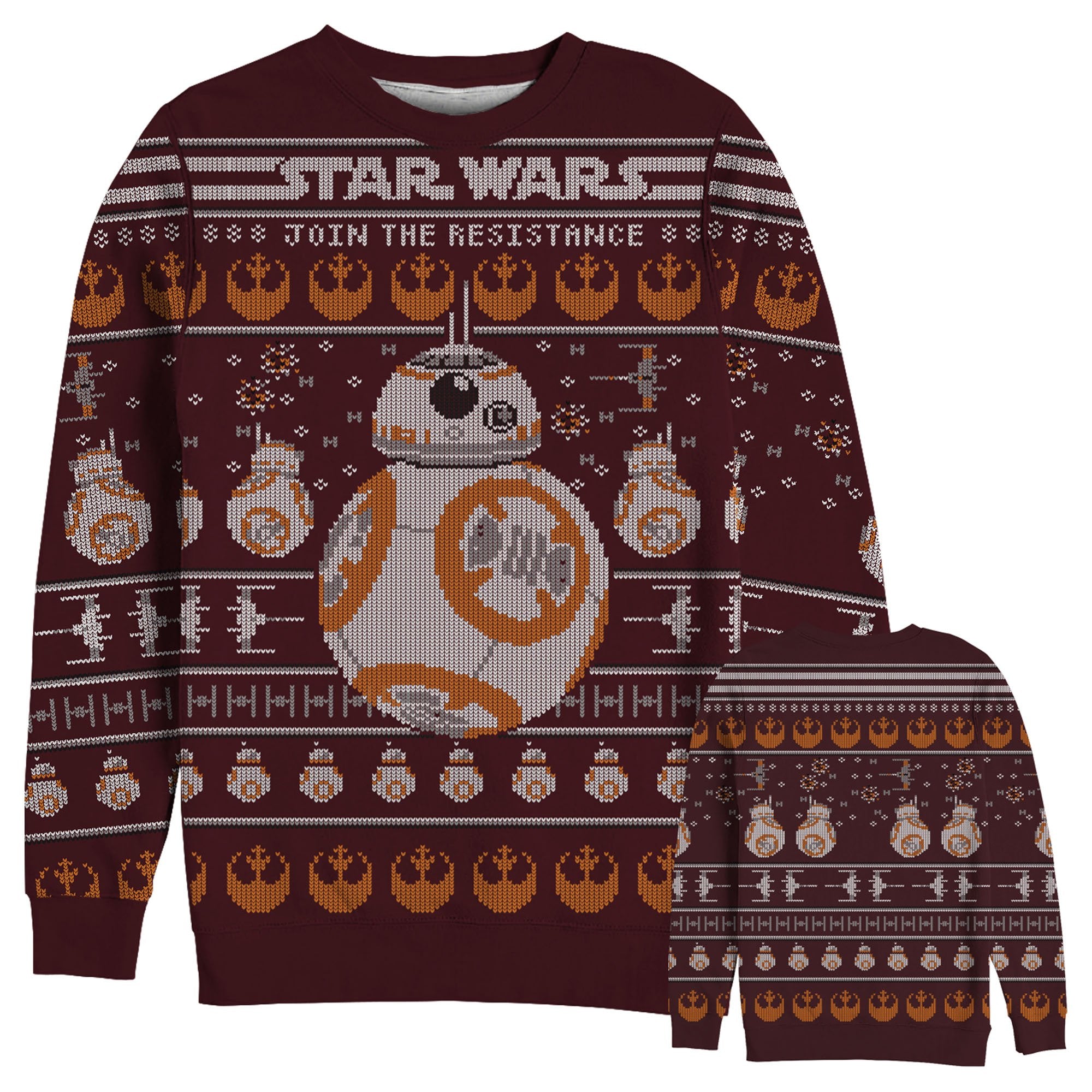 Sw Sweater Sw Join The Resistance Bb-8 Ugly Sweater