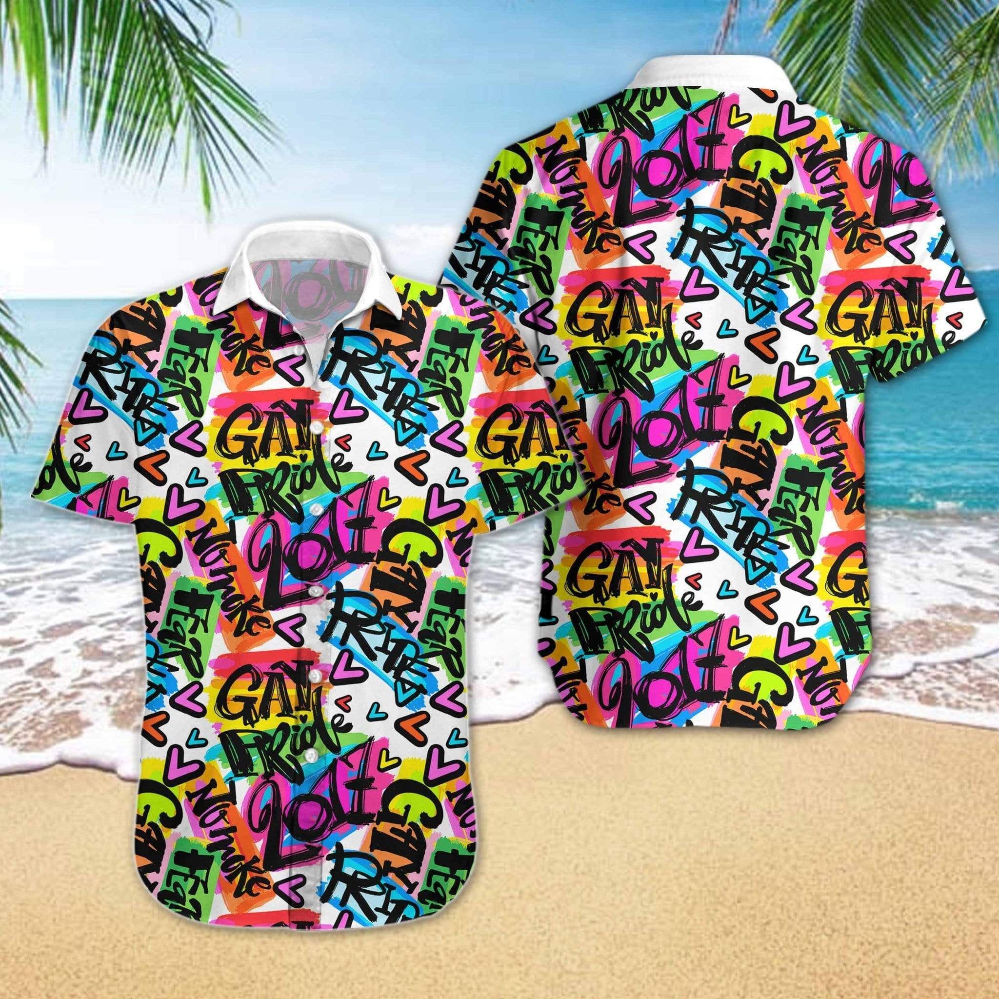 Lgbt Hawaiian Shirt Gay Riot Pride Art Pattern Aloha Ha68163