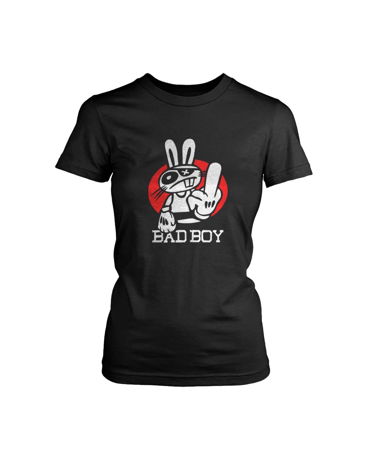 Middle Finger Gangsta Rabbit Bad Boy Women’s T-Shirt