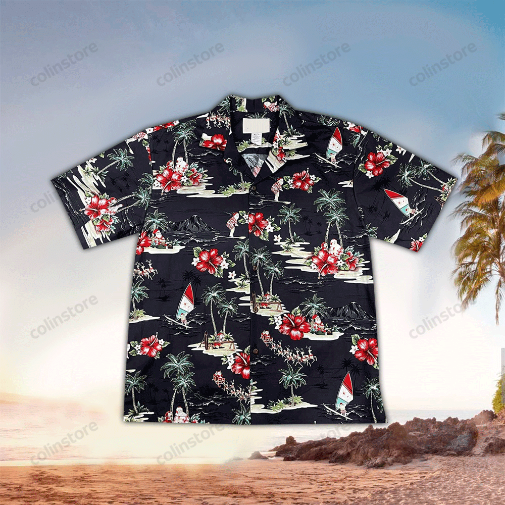 Christmas Santa Hawaii Shirt For Aloha Ha82468