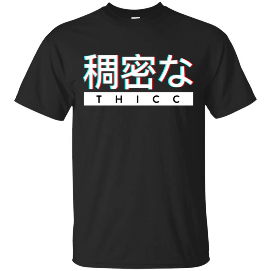 AGR Aesthetic Japanese THICC Logo Mens Cotton T-Shirt