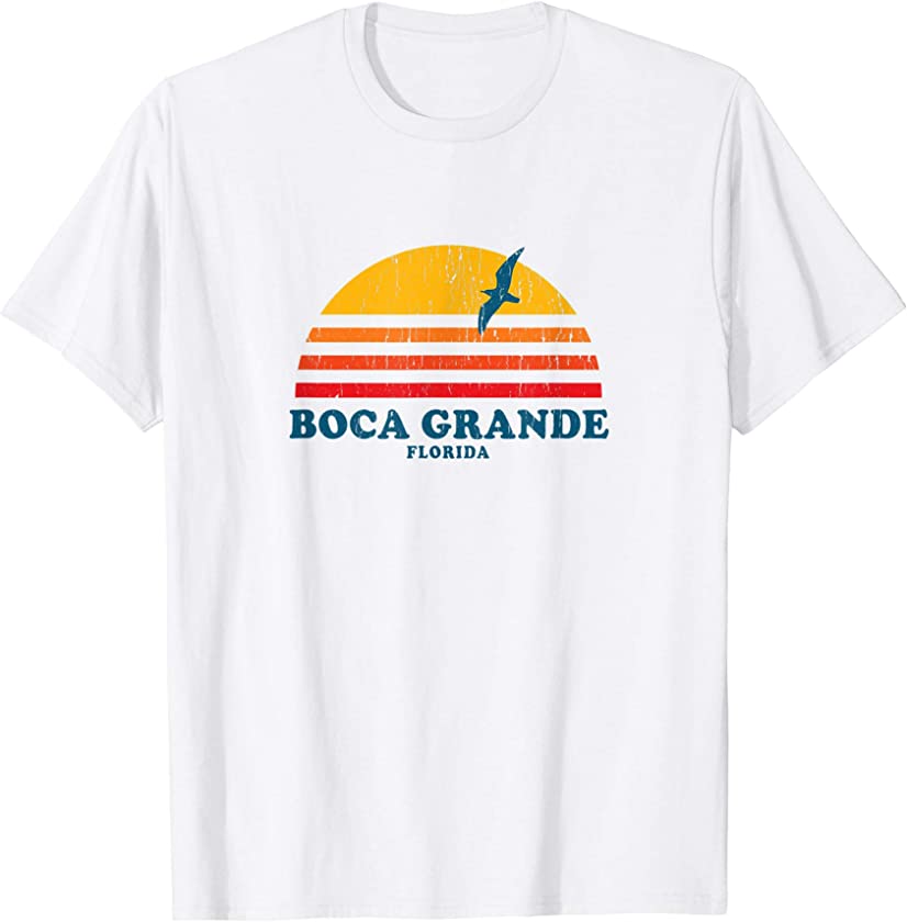 Boca Grande Florida FL T-Shirt Vintage Graphic 70s Tee