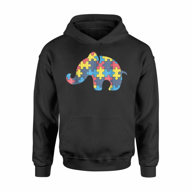 Autism Awareness Puzzle Elephant Perfect Hoodie | Autism Awareness Shirt