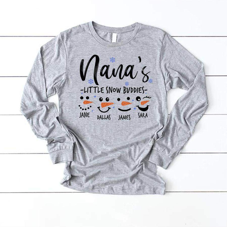 PERSONALIZED NANA’S LITTLE SNOW BUDDIES CUSTOM NAME SHIRT