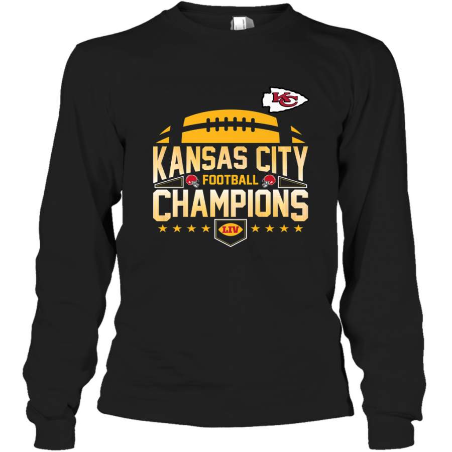 Kansas City Football _ The City Of Champions LIV Long Sleeve T-Shirt