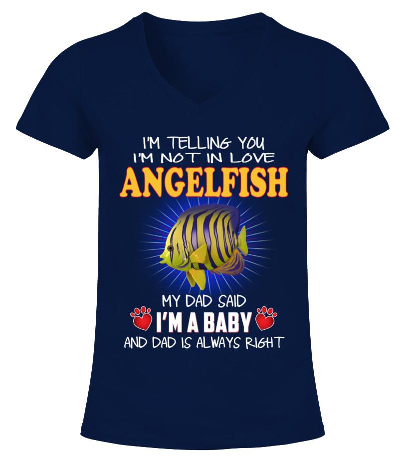 Angelfish Animals Lover T Shirts C-J0Bpc