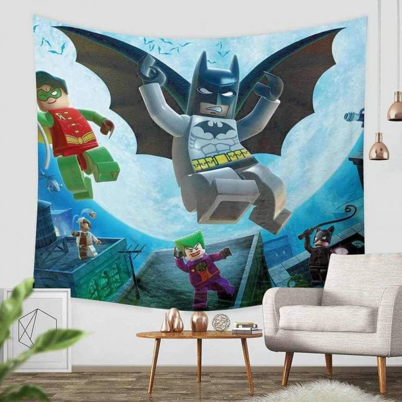 3D Custom Lego Batman Tapestry Throw Wall Hanging Bedspread