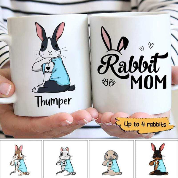 Rabbit Mom Personalized Mug