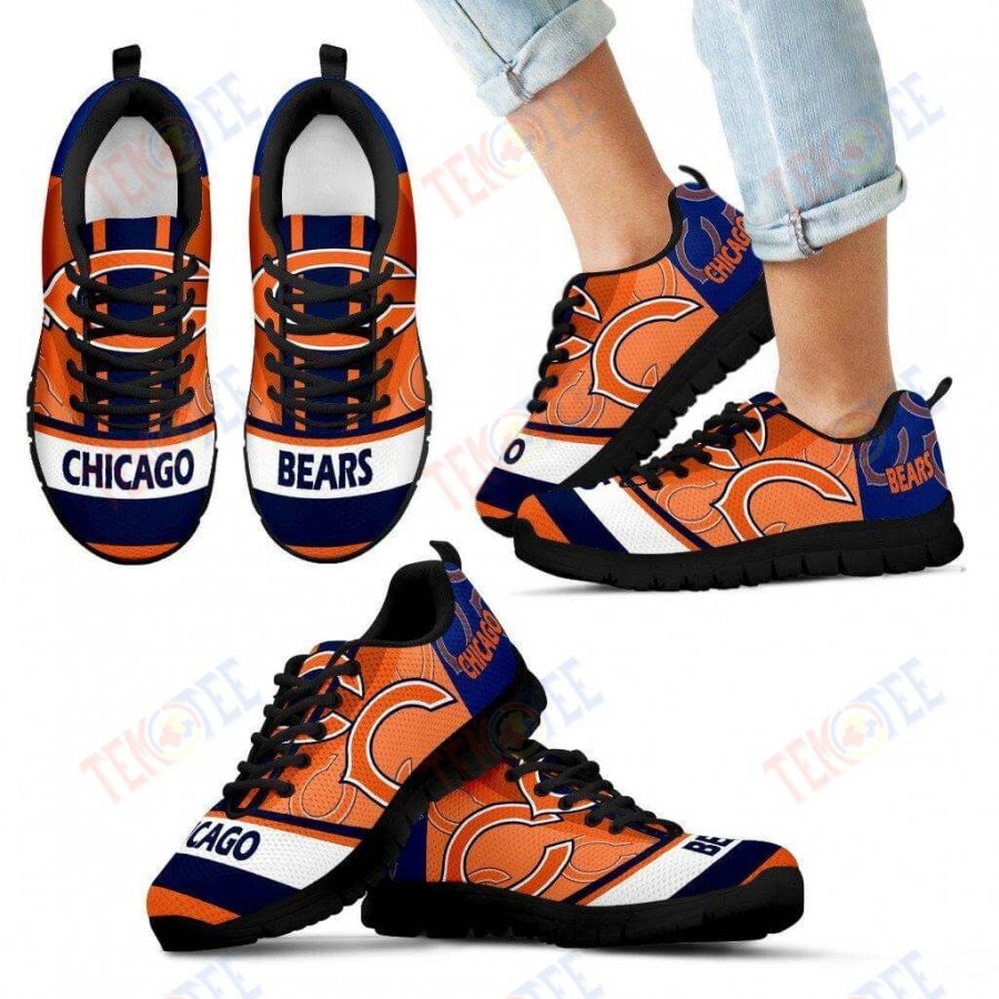 Mens Womens Chicago Bears Sneaker Three Impressing Point Of Logo Sneaker Running Shoes For Men Women TDT649