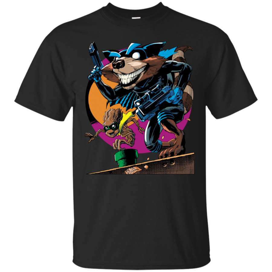 BATMAN – Batman  Robin Rocket  Groot T Shirt & Hoodie