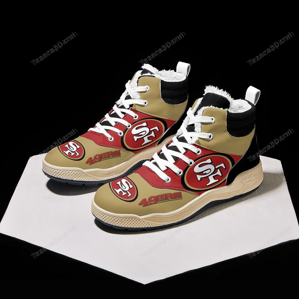 San Francisco 49Ers Winter High Top Fashion Sneaker 44