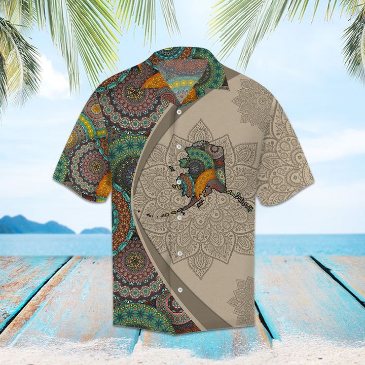 Alaska Mandala Hawaiian Shirt Summer Button Up For Men, Women, Couple