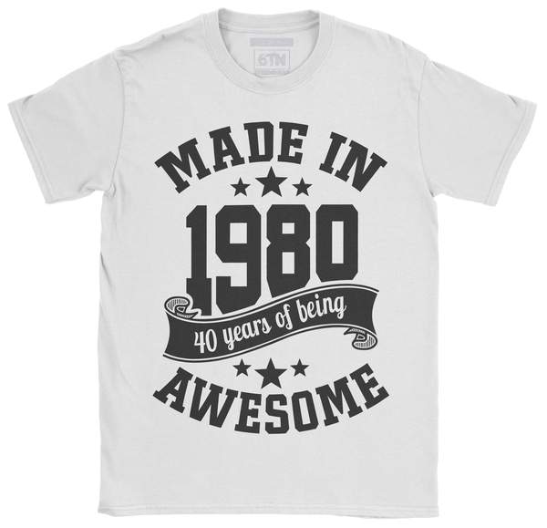 Made In 1980 40 Years Of Being Awesome Gift For Men And Women Standard/Premium T-Shirt