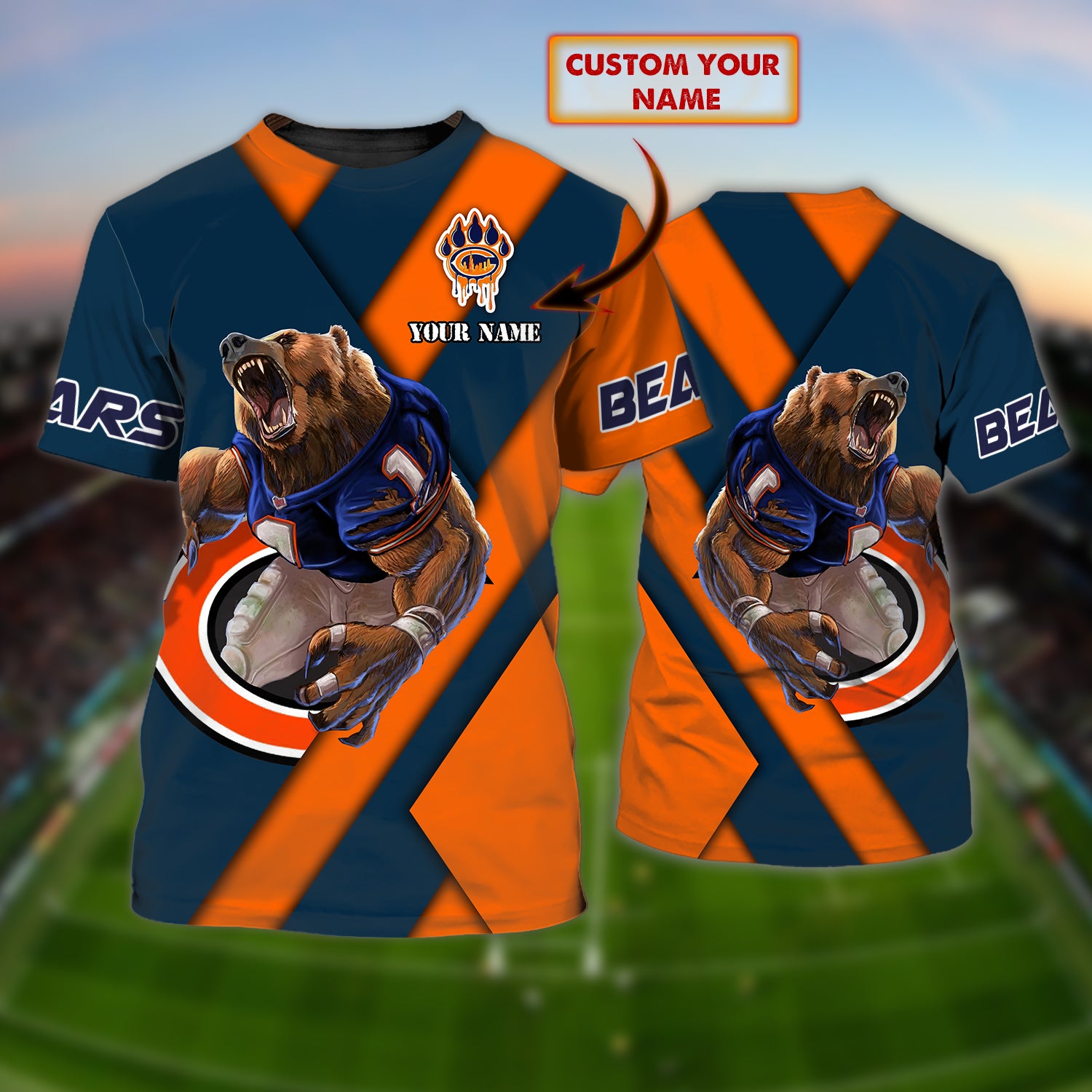 Chicago Bears – Personalized Tshirt – Qa99 – 177