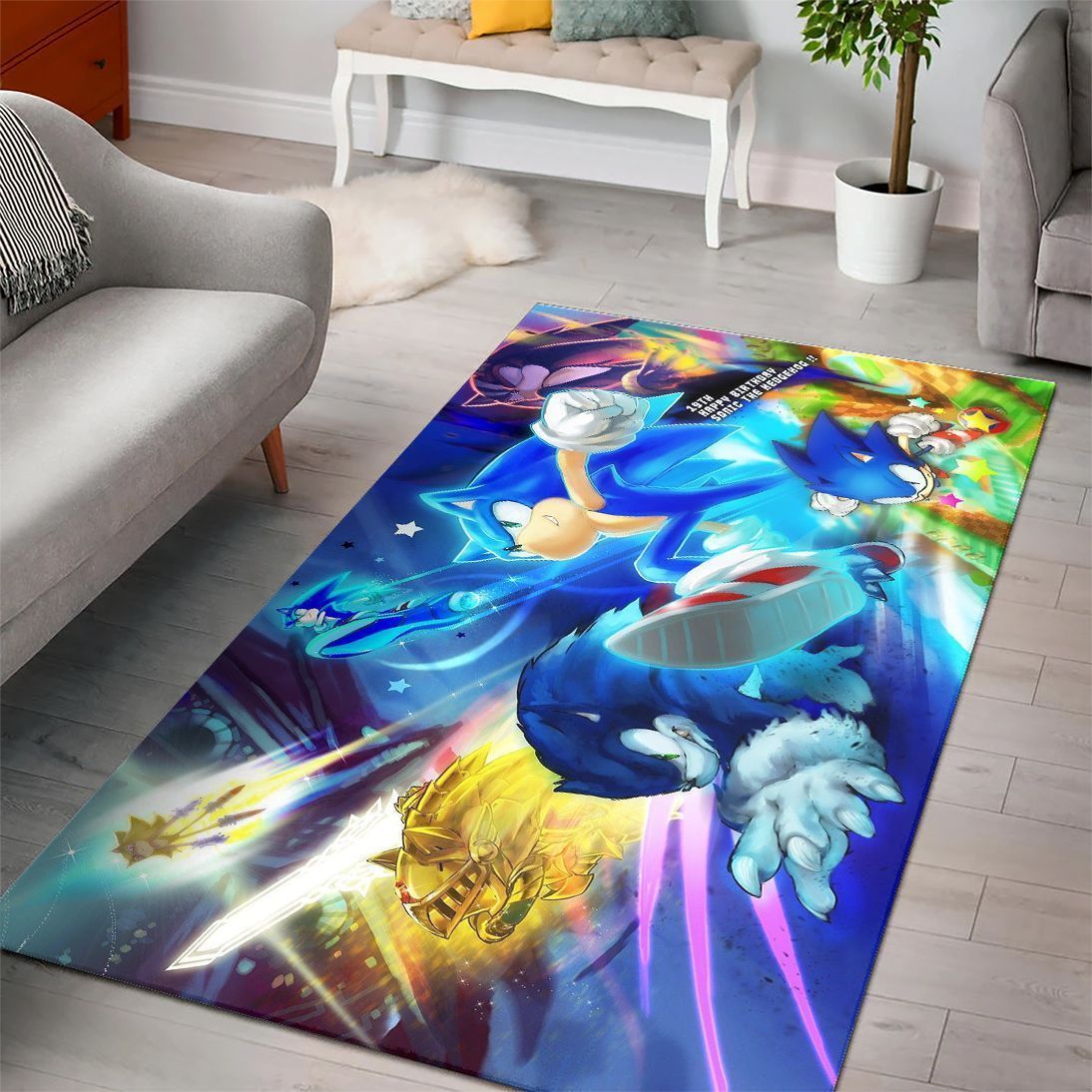 Sonic The Hedgehog FN200201 Gaming Area Rug – Floor Decor The US Decor