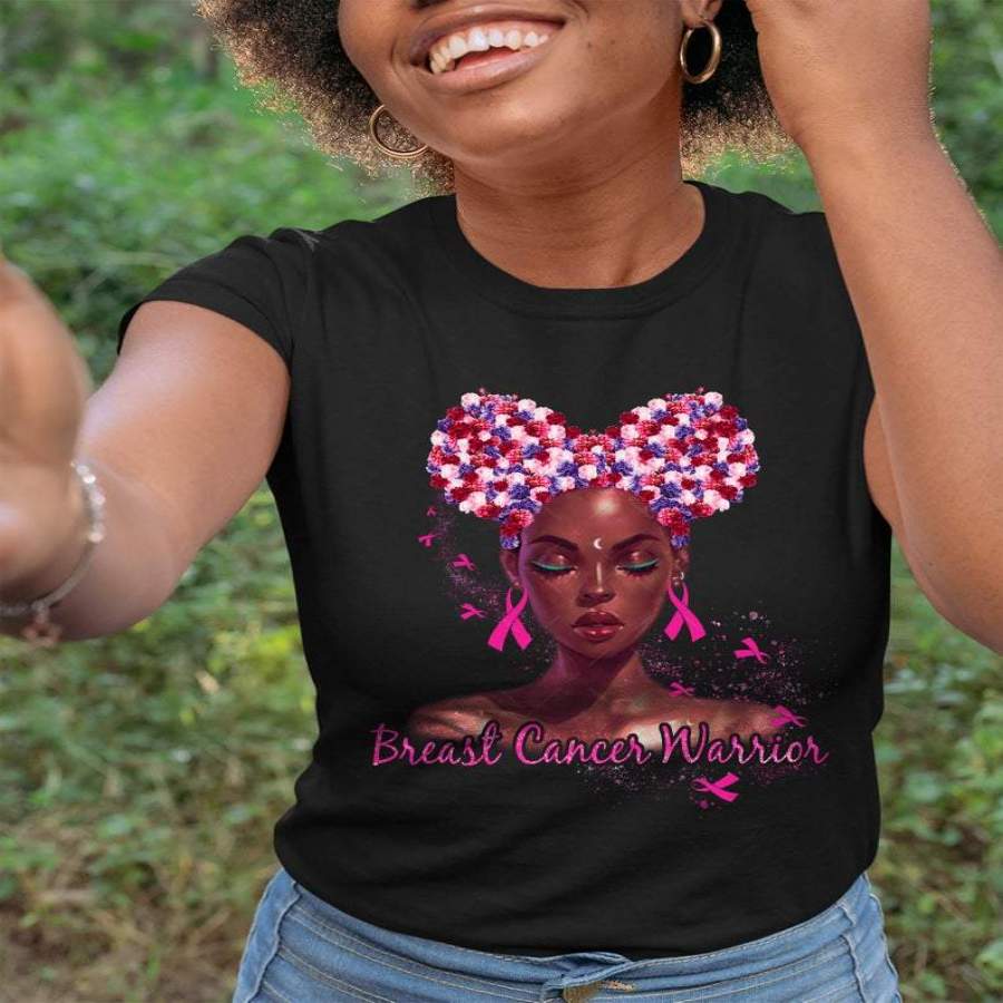 Black girl breast cancer Custom Name Shirt #DH