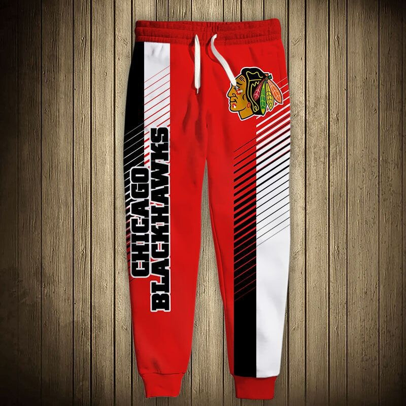 Chicago Blackhawks Sweatpants 3D Print