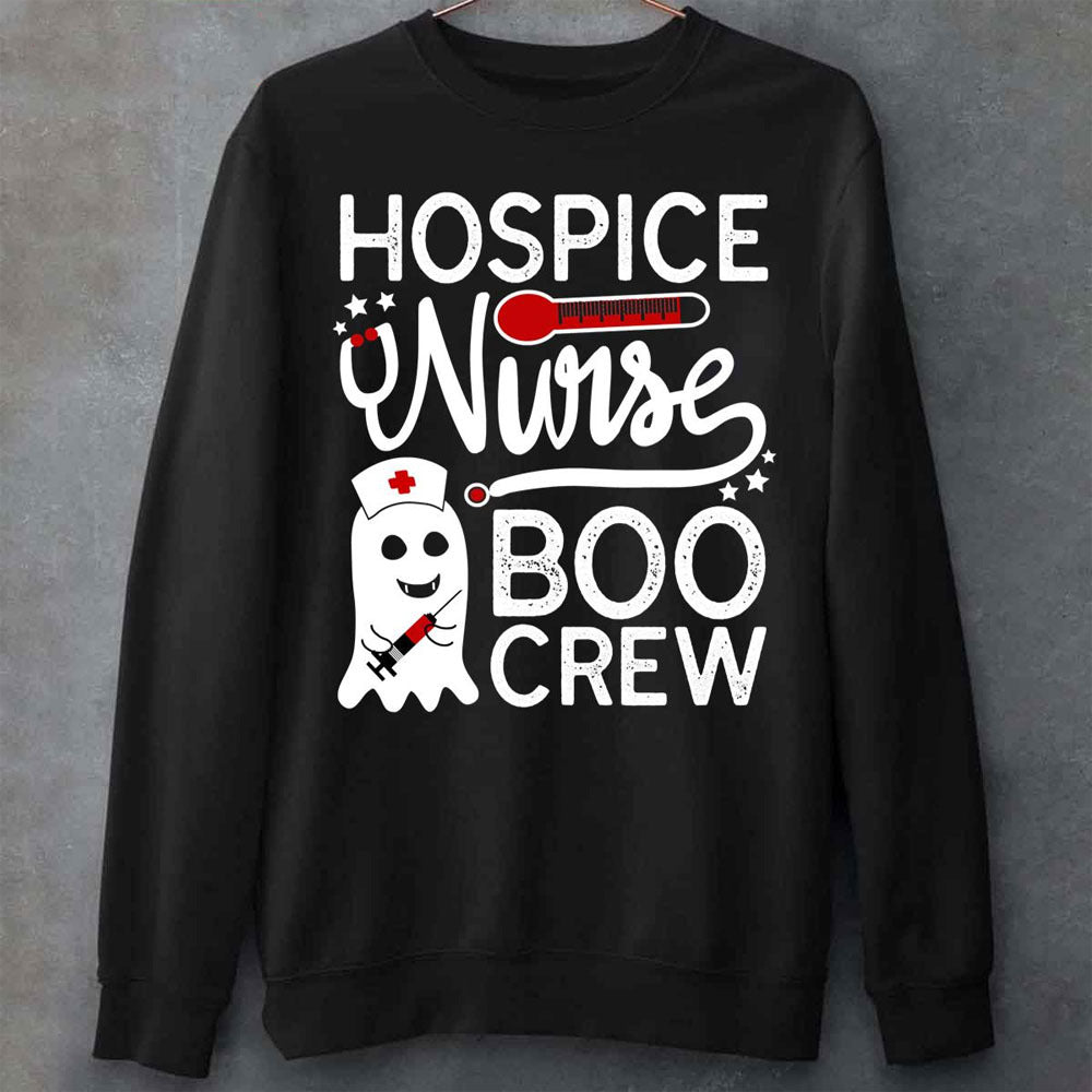 Halloween Nurse Boo Crew Ghost Nurse Costume Unisex Sweatshirt