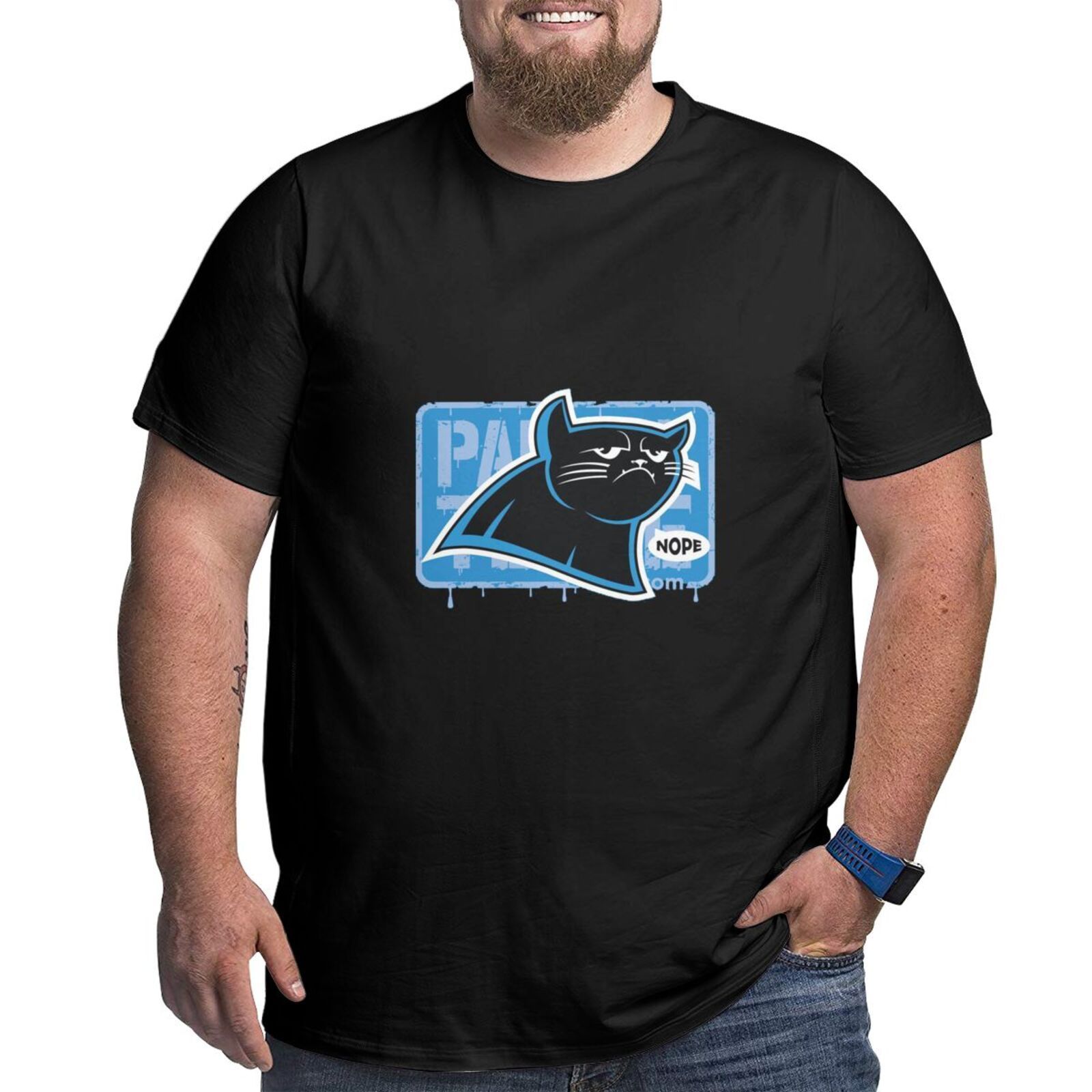 Carolina Panthers Men’s Short-Sleeved Plus Size T-Shirt