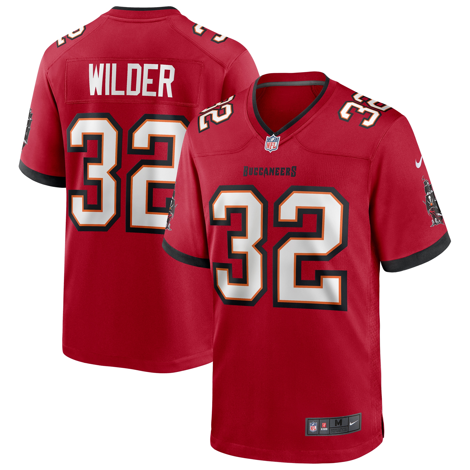 James Wilder Tampa Bay Buccaneers Game Retired Player Jersey – Red