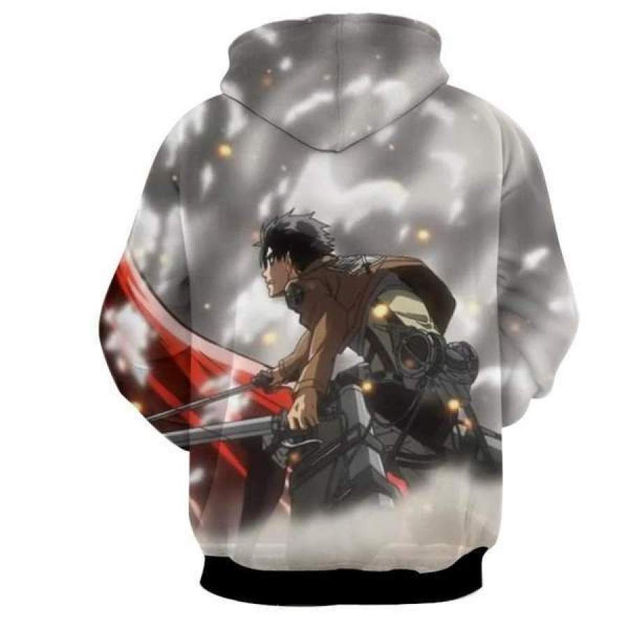 Eren Yeager Unique Attack On Titan 3D Printed Attack On Titan Hoodie ...