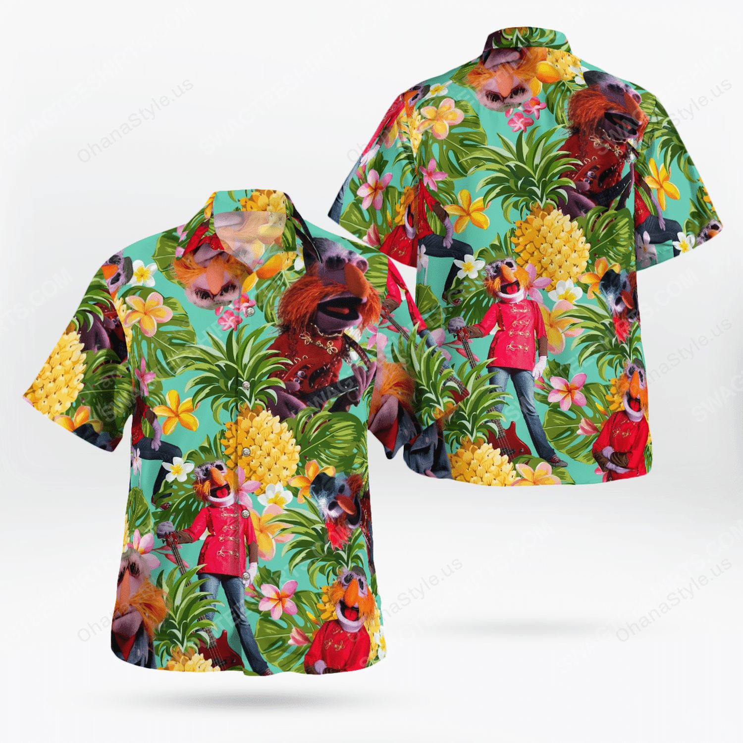 The Muppet Show Floyd Pepper Tropical Hawaii Shirt Maria Ha79510