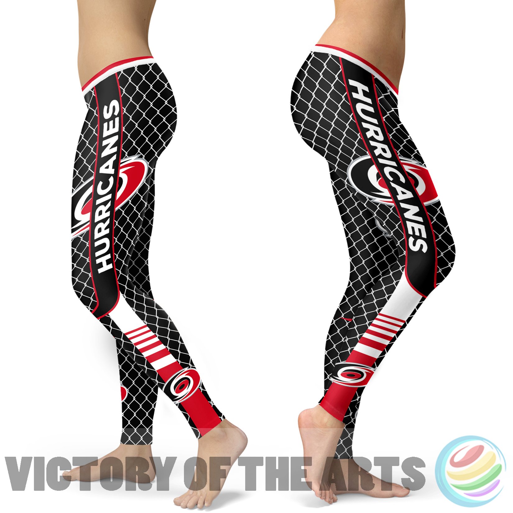 Amazing Line Circle Stylish Fashion Carolina Hurricanes Leggings