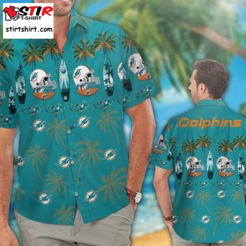 Miami Dolphins Hawaiian Shirt Tropical Aloha 9 Miami Dolphins