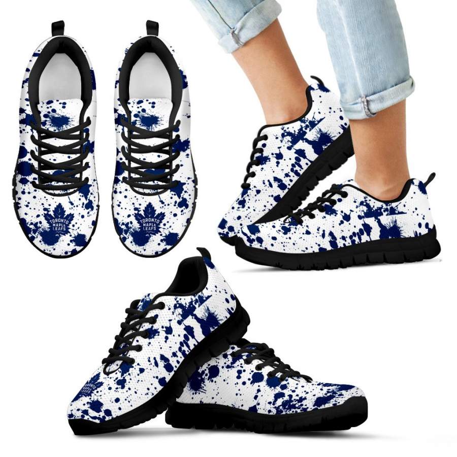 Splatters Watercolor Toronto Maple Leafs Sneakers