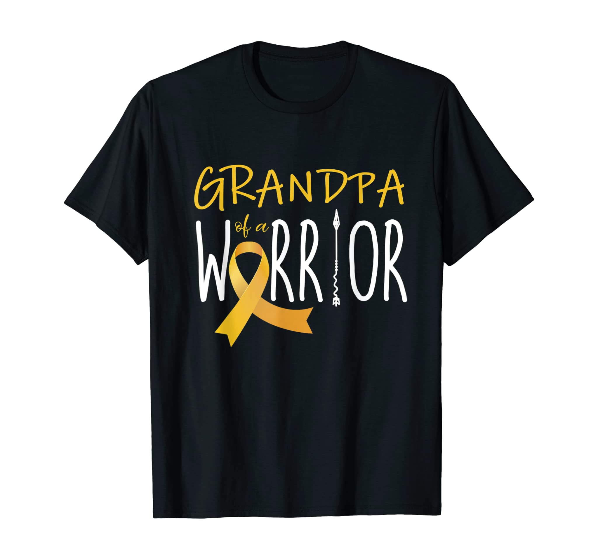 Childhood cancer awareness Grandpa of a warrior T-Shirt