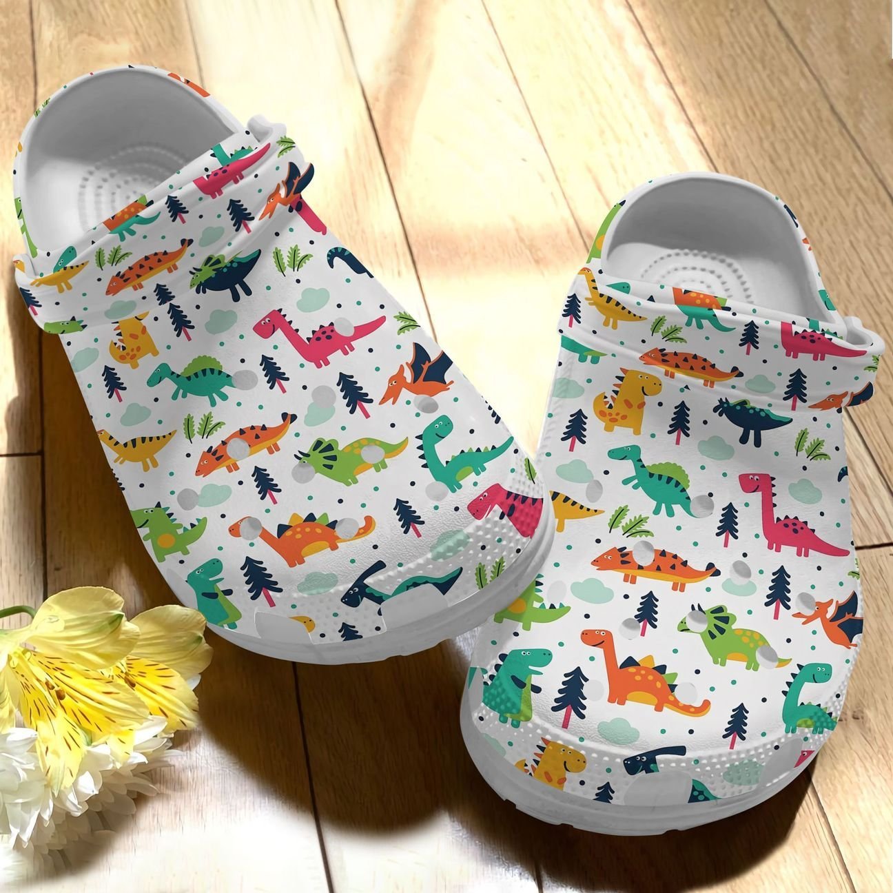 Dinosaur Personalize Clog, Custom Name, Text, Fashion Style For Women, Men, Kid, Print 3D So Cute