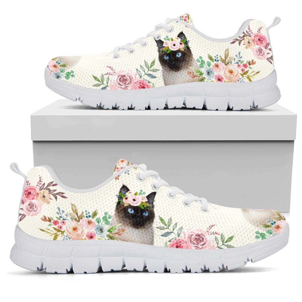 Siemese Cat Flower Sets Sneakers – 76Ddtct