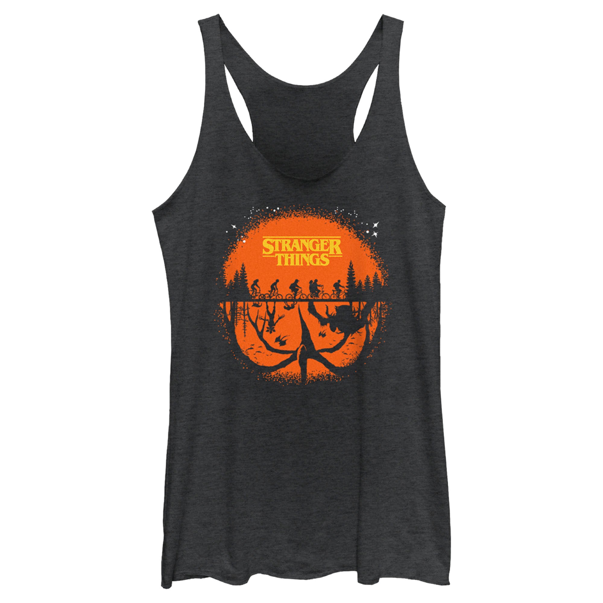 Women’S Stranger Things Two Planes Collide Racerback Tank Top