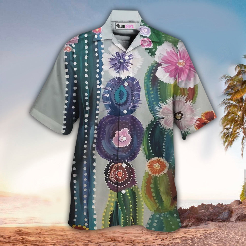 Cactus Hawaii Button Up Shirt Aloha Ha61731