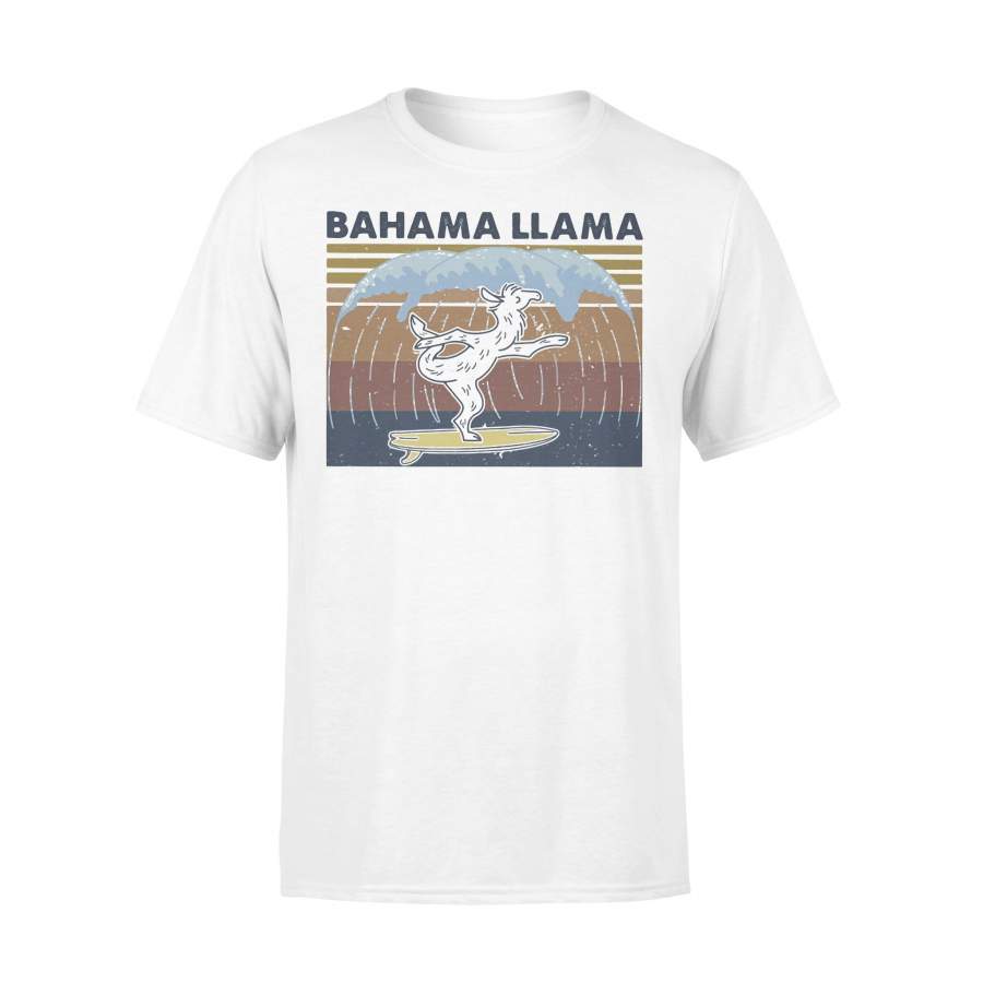 Bahama Llama Dancing Vintage Retro T-shirt