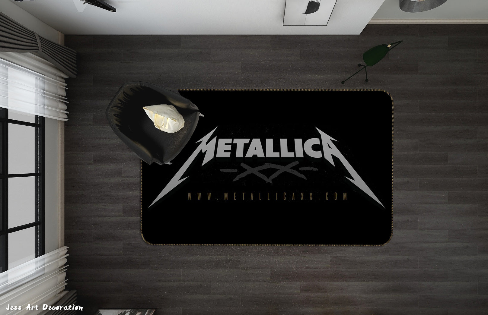 3D Metallica Rock Band Non-Slip Rug Mat 116