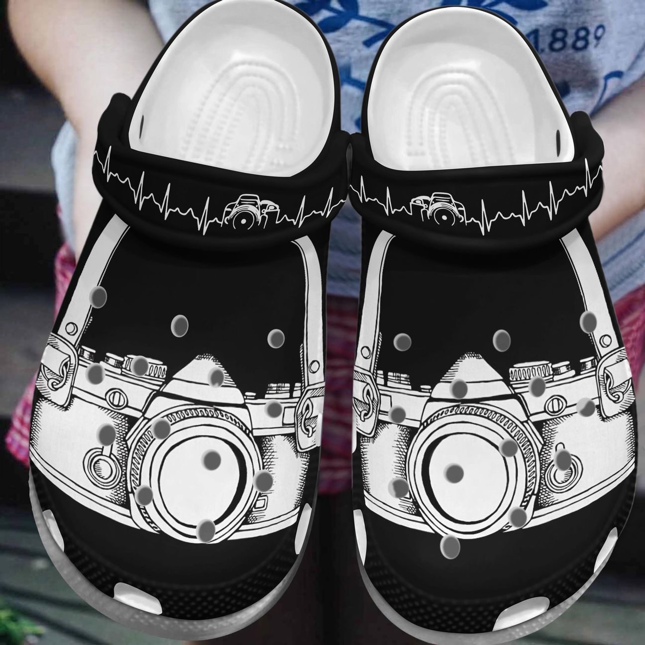 Photographer Personalized Clog, Custom Name, Text, Color, Number Fashion Style For Women, Men, Kid, Print 3D The Camera